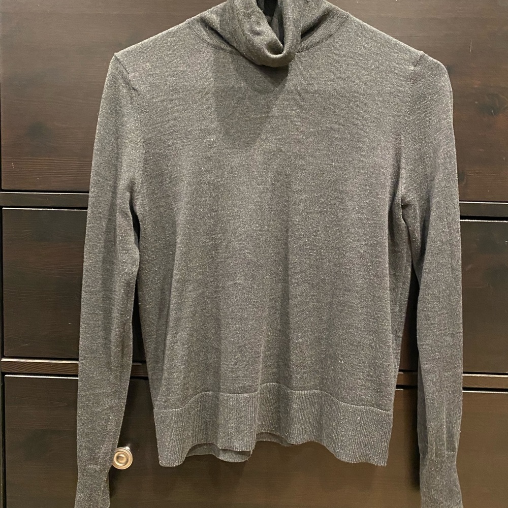 Zara charcoal gray knit turtle neck